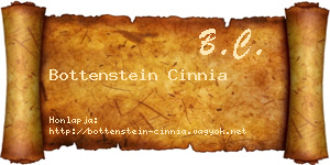 Bottenstein Cinnia névjegykártya