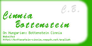 cinnia bottenstein business card